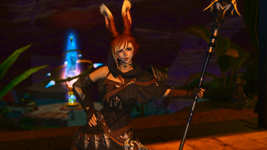 The spear boosts her confidence